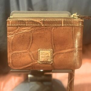Dooney & Bourke Tan Leather Wristlet